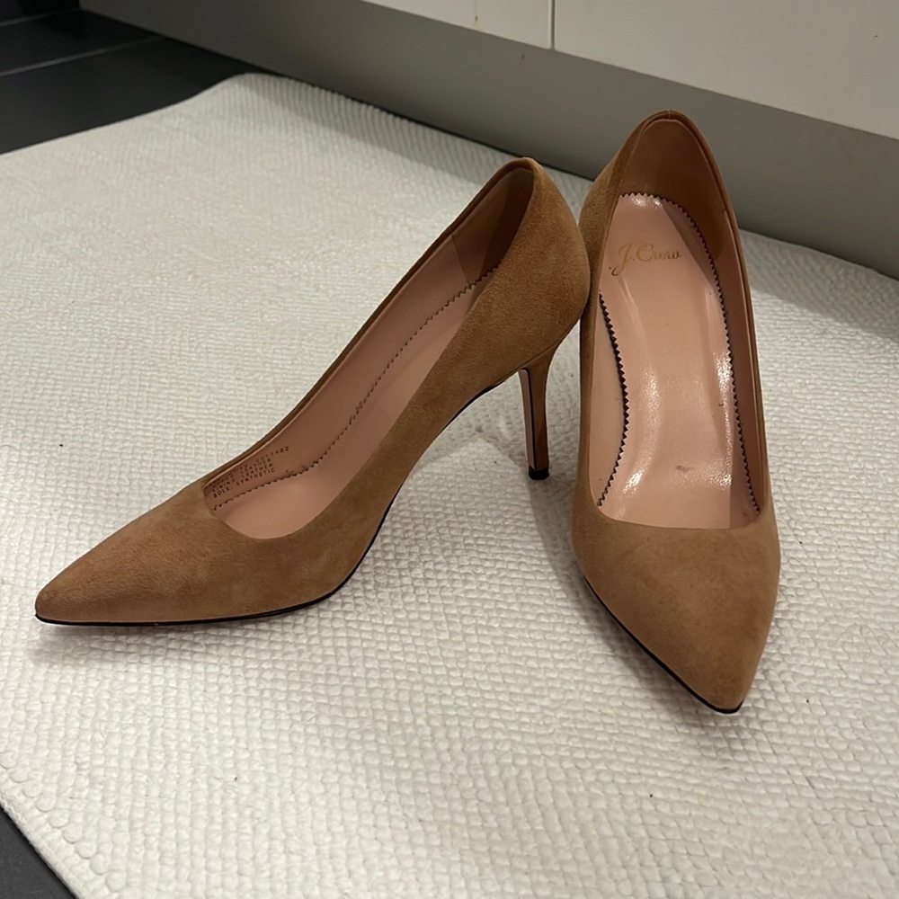 J crew suede pumps